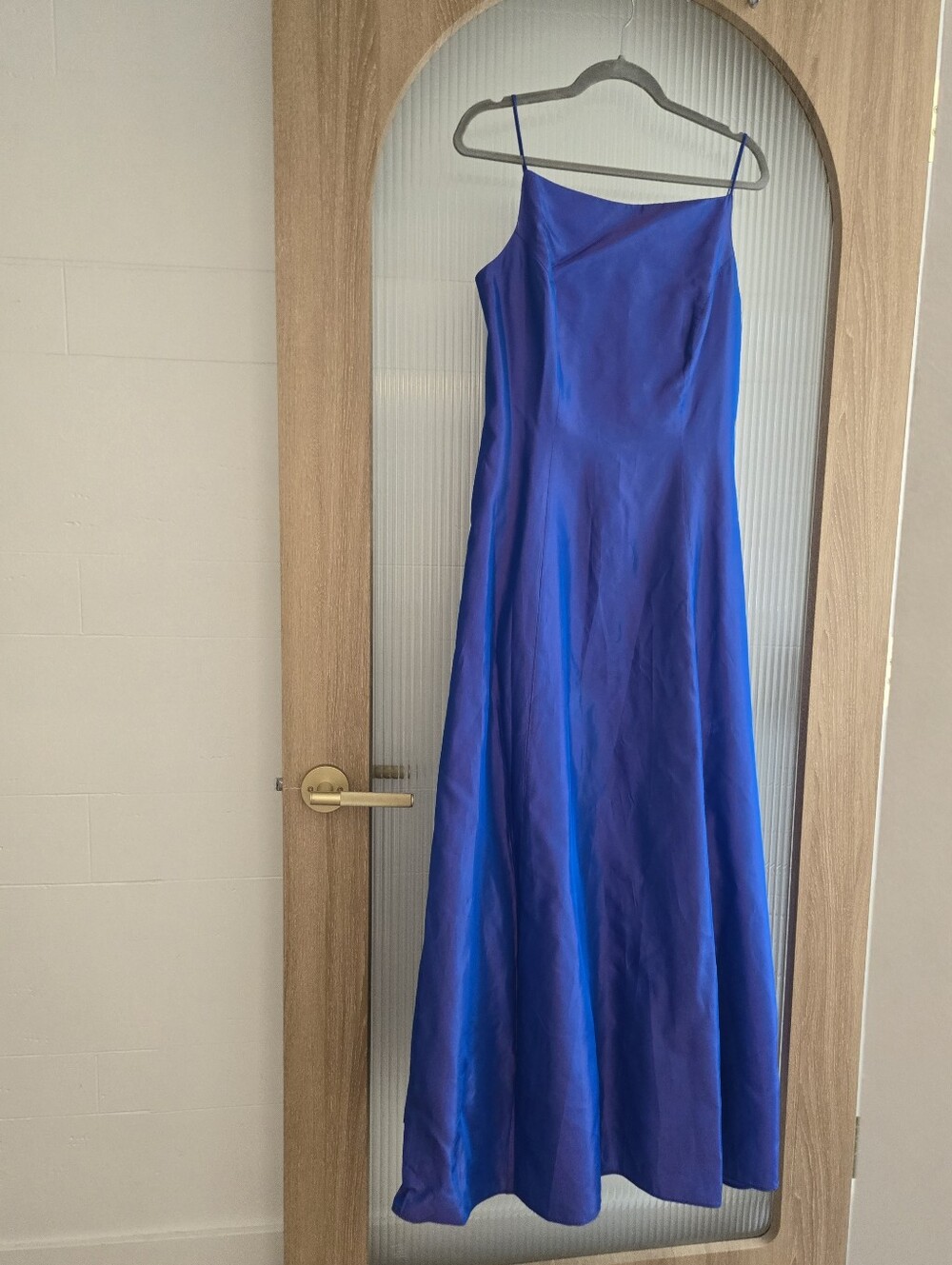 Vintage Iridescent Floor Length Gown, Y2k Corset / Lace Up Back (With Crinoline)